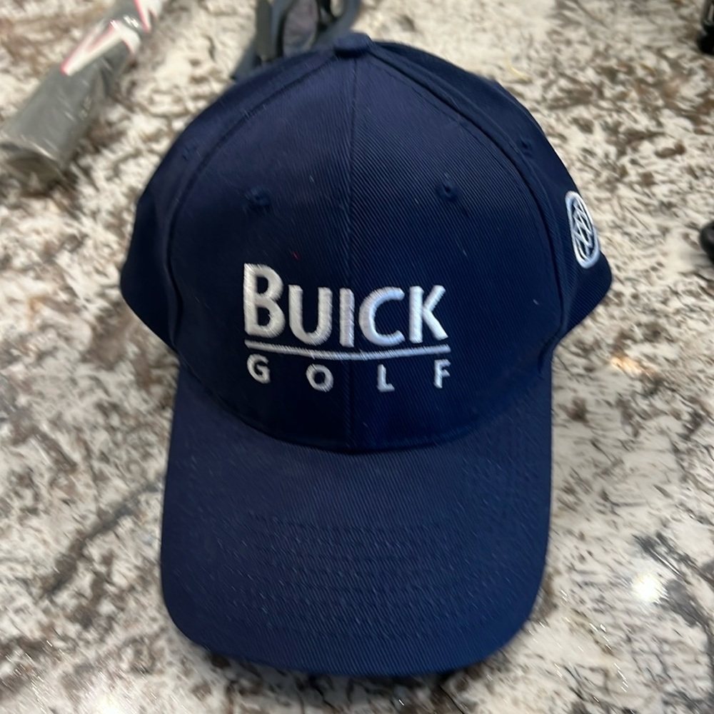 Brand new vintage Tiger Woods Buick Golf navy and white one size fits all TC